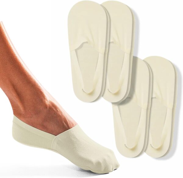 Suggest a better title and return a single title only without any other comments: ONDO Merino Wool No Show Socks - Invisible in Athletic Shoes - Breathable, No-Slip - 4 Pack