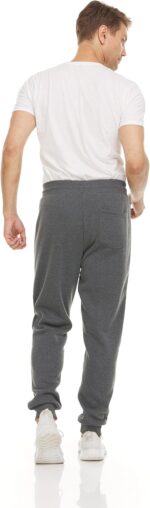 PURE CHAMP Mens 3 Pack Fleece Active Athletic Workout Jogger Sweatpants for Men with Zipper Pocket and Drawstring Size S-3XL - Image 3