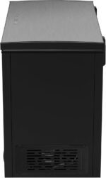 FRIGIDAIRE Chest Deep Freezer, 7 Cu. Ft, Black Adjustable Thermostat-Removable Vinyl Coated Wire Basket-Easy Defrost Drain, Eye-Catching Stainless Steel Top Door- Garage Ready - Image 7