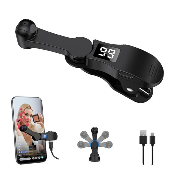 Aylthyo Auto Clicker for Smart Phone, Phone Screen Device Speed Clicker for iPhone iPad Apps, Fast Click Simulation Finger Continuous Click for Tiktok, Live Broadcasts Likes, Lightning Deal, Reward Task, Plug and Play(Black)