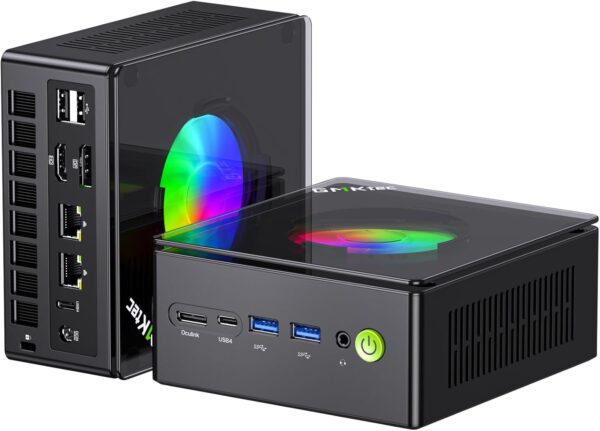 GMKtec K11 Gaming Mini PC, AMD Ryzen 9 8945HS(8C/16T, Up to 5.2GHz), 32GB DDR5 RAM 1TB Mini Desktop Computer, HDMI/Oculink/DisplayPort/USB4*2 HDMI 2.0