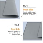 Nugget Ice Maker Countertop Mat with Non-Slip Dots, Waterproof Silicone Mat for Portable Small Mini Countertop Ice Machine Maker, 19''x12'' - Image 4