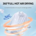 Portable Dryers for Laundry,900W Quickly Dry Portable Clothes Dryer for Clothes & Shoes, Large Capacity Portable Laundry Dryer for Apartments & Travel - Image 5