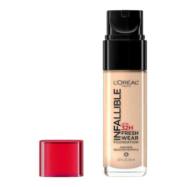 Suggest a better title and return a single title only without any other comments: L'Oreal Paris Makeup Infallible Up to 32 Hour Fresh Wear Lightweight Foundation, 410 Ivory, 1 Fl Oz, Packaging May Vary
