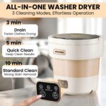 portable washing machine15L with Spin Basket – Small Washer portable for Underwear, Delicate Clothes, and Light Laundry – Ideal for Apartments, Dorms, Hotels, and Camping. - Image 9