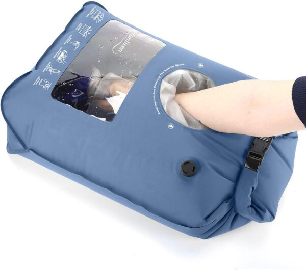 Wash Bag Portable Washing Machine for Camping Travel Laundry Washing Bag Baby Clothes Manual Washer Dry Bags Self-sufficient Hand Wash Clothes for Outdoor Traveller RV Backpacking Adventures Essential