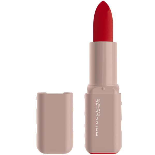 MAYBELLINE Serum Lipstick, Hydrating Lip Makeup with 8HRs of Lip Plumping Moisture with Hyaluronic Acid + Oil Blend, Wild Card (Midtone Red Matte)