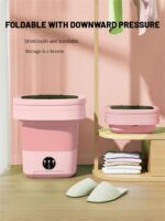 Portable Washing Machine, Mini Washer,16L Upgraded Large Capacity Foldable Washer.Deep Cleaning of Underwear, Baby Clothes and Other Small Clothes.Suitable for Apartments, Dormitories, Hotels.(Pink) - Image 4