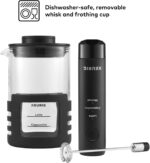 Keurig SimpleCafe Frother, Rechargeable Handheld Milk Frother for Lattes, Cappuccinos & Iced Coffee, USB Cord Included, Microwave-Safe Frothing Cup, Hot & Cold Foam Maker - Image 4