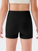 Haloumoning Girls Athletic Shorts Kids High Waisted Yoga Dance Biker Shorts Comfy Gymnastics Shorts 5-14Y - Image 3