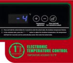 Deep Freezer Chest 3.5 Cubic Feet Freezers with Temperature Display Panel Mini Freezer with Removable Basket Suitable for Apartment Garage Dorm BLACK - Image 2