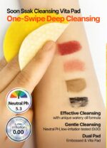 Suggest a better title and return a single title only without any other comments: BEAUDIANI Soonssak Vitamin C Cleansing Pads – One-Swipe Makeup Remover, Low-pH 5.3, Dual-Texture Exfoliating Toner Pads, Hydrating Lyocell, Sensitive-Skin Friendly – 50 Count - Image 2