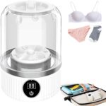 Portable Washing Machine, Underwear Washer, Small Washing Machines, Mini Washing Rechargeable Cordless Washing-Machine, Laundry Cup for Bra, Underwear, Socks (1 L capacity)
