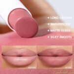 USHAS 2 in 1 Waterproof Lipstick and Lip Liner Combo Set - Long Lasting Matte Lipstick Pen with Lip Liner Set Makeup Kits (S9, Pack of 1) - Image 4