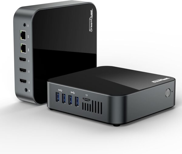 DreamQuest Mini PC Windows 11 Pro Preinstalled, Intel 12th N95 (up to 3.4GHz) Mini Desktop Computer with 32GB RAM 1TB M.2 SSD, USB3.2, BT4.2,WiFi 5,4k HDMI, Gigabit Port for Home Office
