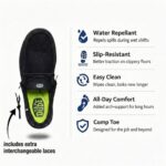 HEYDUDE Men's Wally Work CT | Metal-Free Composite Toe | Water-Repellent, Slip-Resistant Work Shoes | All-Day Comfort - Image 4