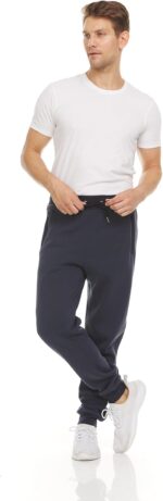 PURE CHAMP Mens 3 Pack Fleece Active Athletic Workout Jogger Sweatpants for Men with Zipper Pocket and Drawstring Size S-3XL - Image 2