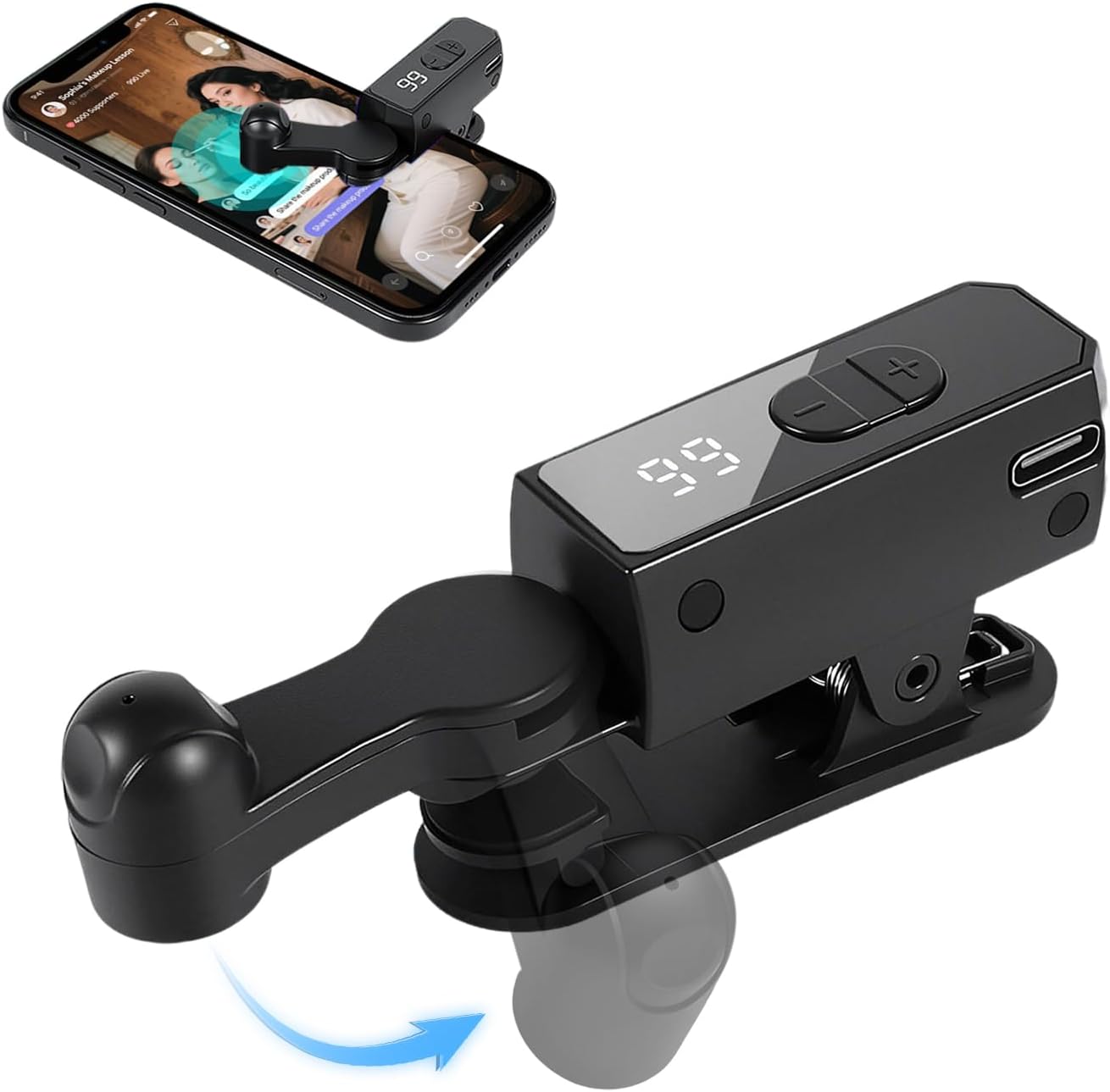 Rechargeable Auto Clicker for Smart Phone, Phone Screen Device Speed Rechargeable Auto Clicker for Smart Phone, Phone Screen Device Speed Clicker for iPhone iPad Apps, Fast Click Continuous Click for Tiktok, Live Broadcasts Likes, Lightning Deal