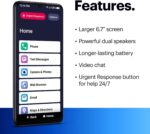 LIVELY Jitterbug Smart4 Smartphone for Seniors - Cell Phone for Seniors - Not Compatible with Other Wireless Carriers - No SIM Needed - Must Be Activated Phone Plan - Image 3