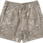 BOOMLEMON Mens Mesh Graphic Print Shorts Fashion Designer Workout Shorts Retro Casual Cool Streetwear Short Pants