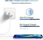 iPhone 14 13 12 Charger Fast Charging 20W PD USB C Wall Charger with 6FT Fast Charging Cable Compatible iPhone 14/13/12/11/Pro/Pro Max/Mini/Xs Max/XR/X, iPad - Image 6