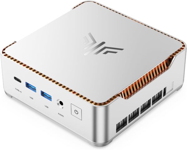 KAMRUI Hyper H2 Mini PC with Intel Core 14450HX (10C/16T, up to 4.8GHz), 16GB RAM 512GB NVMe SSD, Triple 4K, HDMI, DP, USB-C, Ethernet, Mini Desktop Computer for Office, Business, Gaming