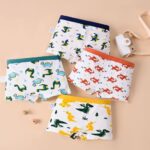 Boys Cotton Boxer Briefs Dinosaur Polar Bear Toddler Kids Underwear 12 Pack - Image 3
