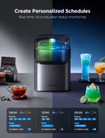 GoveeLife Smart Ice Maker Countertop, Portable Ice Machine with Voice Control, 9 Ice Cubes in 6 Minutes 3 Sizes, 26lbs/24Hrs, Self Cleaning RGB Lights, Quiet Ice Maker with Scoop for Kitchen Silver - Image 8