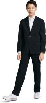 Calvin Klein Boys' 2-piece Formal Suit Set, Single Breasted Jacket & Straight Leg Dress Pants - Image 3