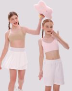 Suggest a better title and return a single title only without any other comments: SALIA GIRL Soft Fixed Padding Training Bras for Girls, Seamless Cami Sports Bras for Teens 10-14, Adjustable Strap Design - Image 5