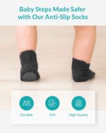 Infinno Baby Non Slip Ankle Socks 9 Pairs - Toddler Socks with Grips for Kids, Infants Boys and Girls 6-24 Months, 1T-7T - Image 4