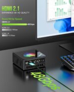 GMKtec K11 Gaming Mini PC, AMD Ryzen 9 8945HS(8C/16T, Up to 5.2GHz), 32GB DDR5 RAM 1TB Mini Desktop Computer, HDMI/Oculink/DisplayPort/USB4*2 HDMI 2.0 - Image 6