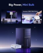 KAMRUI Hyper H2 Mini PC with Intel Core 14450HX (10C/16T, up to 4.8GHz), 16GB RAM 512GB NVMe SSD, Triple 4K, HDMI, DP, USB-C, Ethernet, Mini Desktop Computer for Office, Business, Gaming - Image 7