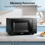 COMFEE' EM720CPL-PMB Countertop Microwave Oven with Sound On/Off, ECO Mode and Easy One-Touch Buttons, 0.7cu.ft, 700W, Black - Image 8