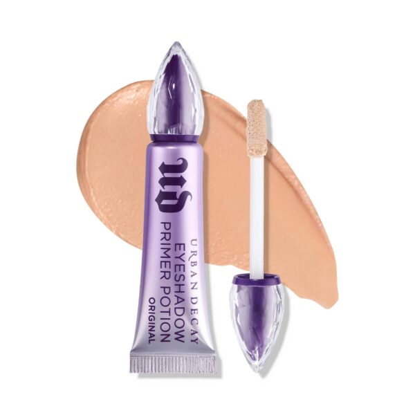 Urban Decay Eyeshadow Primer Potion - Nude Eyelid Base Primer, for Smooth & Crease-Resistant Eye Makeup, Waterproof & Long-Lasting, Translucent Shade, Universal for All Skin Tones, More Vibrant Color