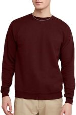 Hanes Men's Sweatshirt, EcoSmart Fleece Crewneck Sweatshirt, Big & Tall Available, 1 or 2-Pack