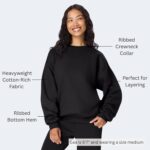 Hanes mens Ultimate Sweatshirt, Heavyweight Fleece Sweatshirt, Crewneck Pullover for Men - Image 3