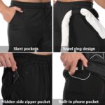 JWJ Men's 2 in 1 Workout Running Shorts 7 Inch Lightweight Athletic Gym Shorts with Compression Liner - Image 4