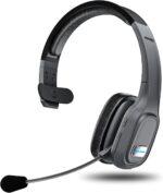 Bluetooth Headset, 60Hrs Working Time with Noise Canceling, Trucker Wireless Headset with Mic & Mute, Voice Control, Bluetooth Headphones Multipoint for Truck Driver, Office, CallCenter, Phone/PC