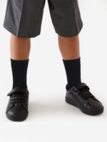 COTTON DAY Unisex Little Kids Youth Boys Girls Soft Cotton Crew Dress Socks Seamless Toe Black White Gray Navy 6 Pack - Image 5