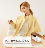 Sothing Portable Clothes Dryer, Travel Clothes Dryer, Quiet 48dB Mini Dryer for Clothes with 3 Timer Settings (4H/8H/12H), 140°F Constant Temperature, 120V, for Home, Apartment & Travel - Image 3