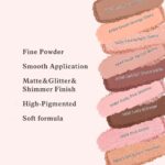 Red Brown Matte Single Eyeshadow Makeup Powder Palette,High Pigment Blendable Formula Eye Makeup for Women,Neutral Eye Shadow,sombras para ojos,Longwear Waterproof,Vegan & Cruelty-Free,Eyeshadow Gift - Image 4