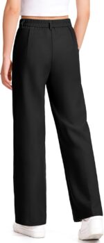 Suggest a better title and return a single title only without any other comments: Girls Dress Pants Wide Leg Uniform Pants for Girls Preppy Clothes Size 7-14 Years - Image 4