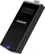 S7 Mini PC Stick Windows 11 Pro Celeron J4105 8GB 256GB Mini Computer Stick, pocket pc, Support Auto Power on, Wi-Fi5 Gigabit Ethernet, BT4.2 on Industrial IoT, Digital Signage, Business, Home