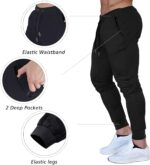 BUXKR Men's Slim Joggers Workout Pants for Gym Running and Bodybuilding Athletic Bottom Sweatpants with Deep Pockets - Image 7