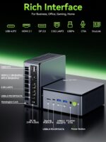 GMKtec Mini PC Gaming M7 Ultra Ryzen 7 PRO 6850U 16GB DDR5 RAM + 512GB Hard Drive PCle SSD Oculink Dual NIC LAN 2.5G Desktop Computer, Dual USB4, HDMI 2.1, USB-C M7 Ultra 16+512 - Image 7