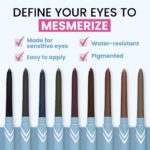 PRIME PROMETICS PrimeEyes Glide Eyeliner for Mature Women – Water-Resistant, Long-Stay and Mess-Proof – Gel Cream Texture, Discreet Sharpener and Effective Smudger (Wood (brown)) - Image 3