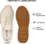 Casual Sneaker for Women Lace-Up Trendy Tennis Walking Comfortable Sneakers with Memory Foam Insole - Image 5