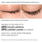 bareMinerals Strength & Length Serum-Infused Black Mascara with Plant-Based Lash Serum, Lengthens, Lifts & Defines for Healthier Lashes, Vegan, Safe for Contact Lens Wearers - Image 3