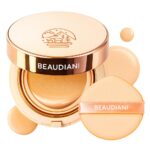 Suggest a better title and return a single title only without any other comments: BEAUDIANI Natural Coverage – Mesh Tight Up Cushion – Korean Cushion Foundation, Semi-Matte Radiance, Long-lasting, Travel-Friendly Design (01 Light Beige)